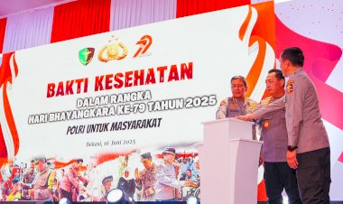 Kapolri-Hadiri-Puncak-Bakti-Kesehatan-Jelang-Hut-ke-79-Bhayangkara,-Diikuti-Ratusan-Ribu-Peserta