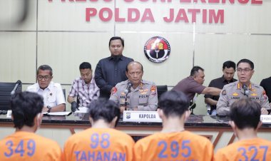Polda-Jatim-Ungkap-Ratusan-Pelaku-Aksi-Anarkis-di-10-Kota,-Kerugian-Capai-Rp-256-Miliar