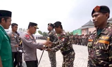 Kapolri-Pimpin-Apel-Kebangsaan,-Lepas-Ribuan-Kader-Banser-Amankan-Nataru