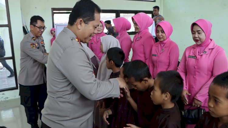 Polres Nganjuk Gelar Baksos Serentak di Panti Asuhan, Wujud Nyata Kepedulian Polri di Hari Bhayangkara ke-79