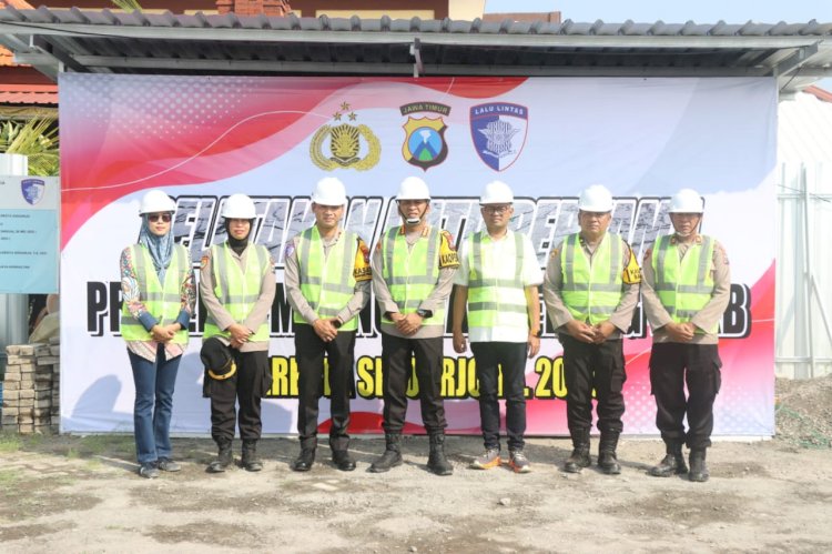 Peletakan Batu Pertama Gedung BPKB di Polresta Sidoarjo