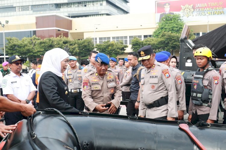 Kapoda Jatim Bersama Gubernur Tinjau Kesiapan Alat Mitigasi Bencana Hadapi Cuaca Ekstrem