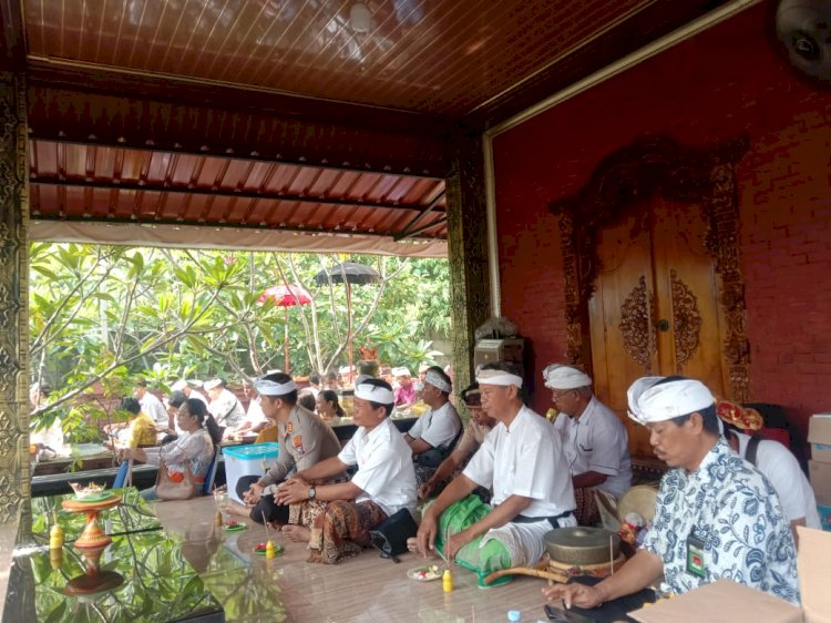 Ibadah Bulan Purnama dan Piodalan Pura Kertha Bumi Bhayangkara